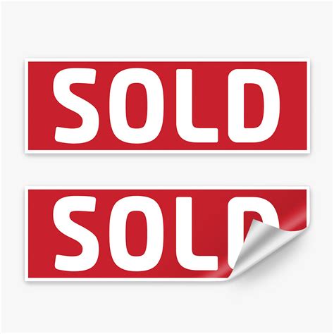 Sold Sticker (Rectangle) - Professionals – Real Stickers