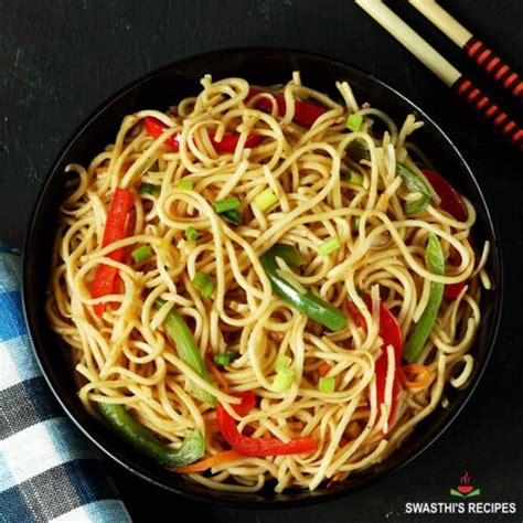 Hakka Noodles Recipe - Swasthi's Recipes