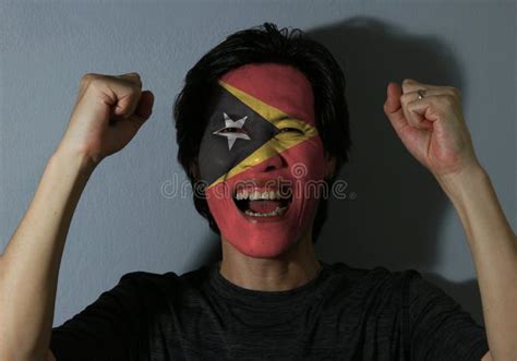 The Flag of Timor-leste in the World Map Stock Image - Image of ...