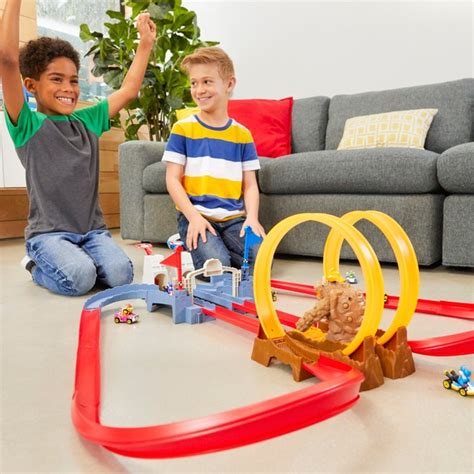 Hot Wheels Mario Kart Bowser's Castle Chaos Playset | Smyths Toys UK