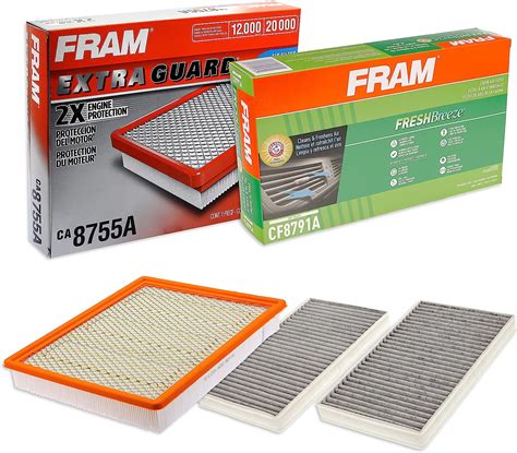 Amazon.com: FRAM Automotive Replacement Air & Cabin Air Filter Bundle ...