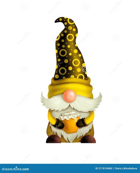 Gnome with a beard stock illustration. Illustration of traditional ...