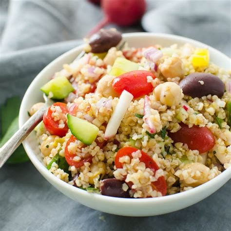 Mediterranean Cracked Wheat Salad - Garlic & Zest