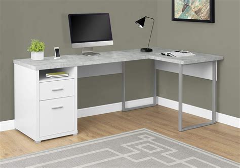 Best white desk with drawers modern - Your Kitchen