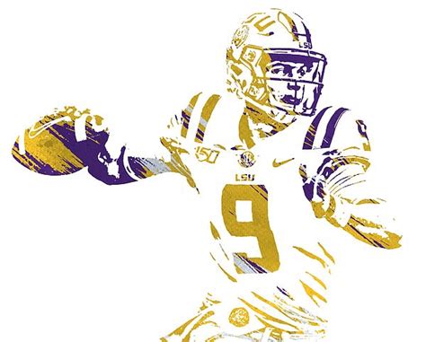 Joe Burrow Lsu Tigers Watercolor Strokes Pixel Art 1 by Joe Hamilton | Lsu tigers art, Pixel art ...