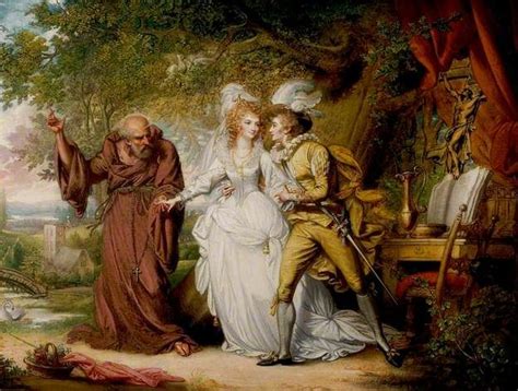 Mather Brown, 'Romeo and Juliet', Act II, Scene 4, Romeo and Juliet with Friar Lawrence', c.1805 ...