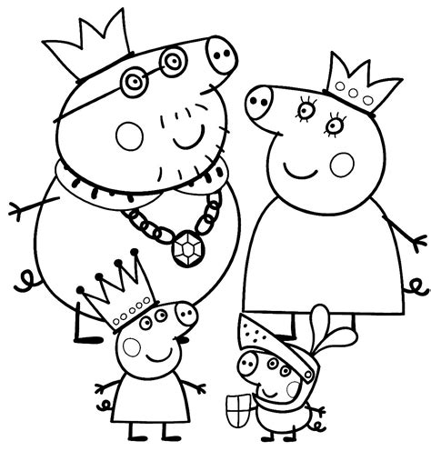 Peppa Pig Coloring Pages - GetColoringPages.com