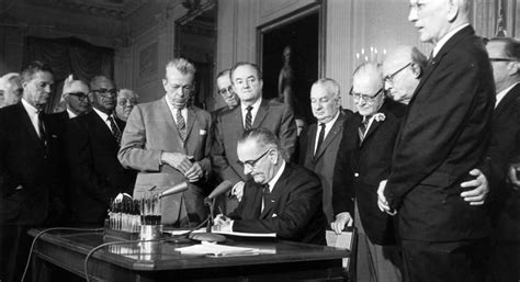 LBJ signs landmark Civil Rights Act, July 2, 1964 - POLITICO