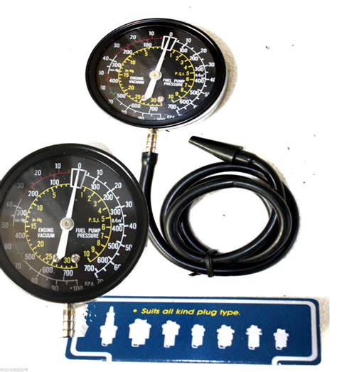 ACCURATE ENGINE FUEL PUMP VACUUM PRESSURE CARBURETOR TESTER TESTING GAUGE KIT – EconoSuperStore