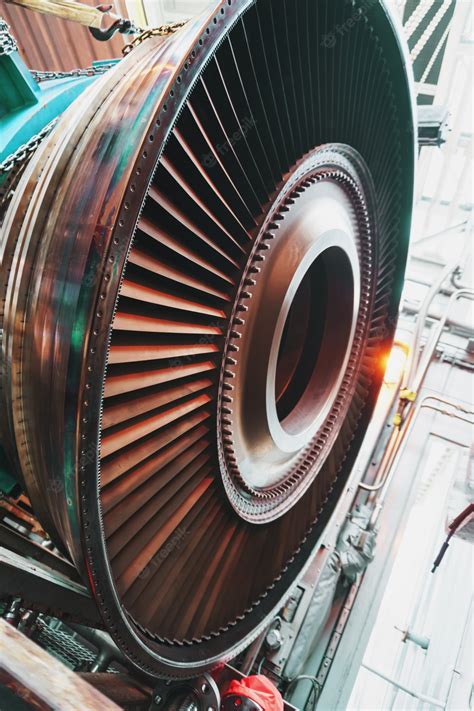 Premium Photo | Internal design of a gas turbine plant for generating ...