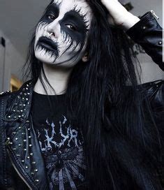 74 Black Metal Woman Corpse Paint ideas | black metal, black metal girl ...