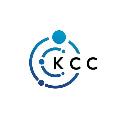 KCC letter technology logo design on white background. KCC creative initials letter IT logo ...