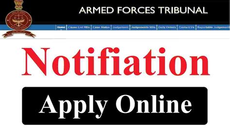 Armed Forces Tribunal Recruitment 2021 JAO, CAO, Advisor 11 Post