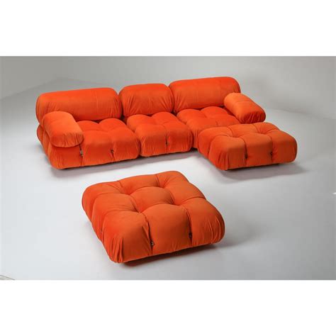 1970s Camaleonda Sectional Sofa in Bright Orange | Chairish | Retro sofa, Retro couch, Orange sofa