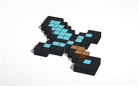 3D design minecraft dagger | Tinkercad