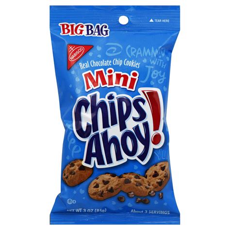 Chips Ahoy Mini Cookies, Chocolate Chip, Big Bag 3 oz (85 g)