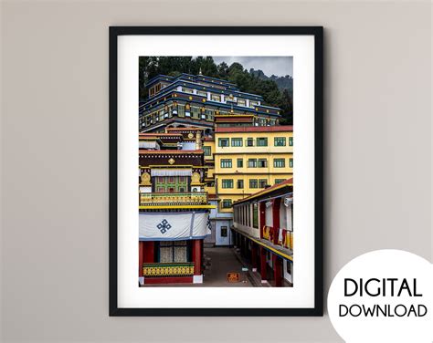 Rumtek Monastery in Sikkim India, India Poster, Buddhist Monastery ...