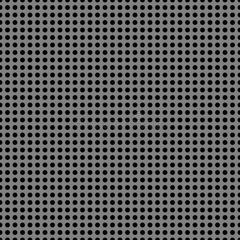 Perforated Metal Chrome, Steel, Iron, Silver Texture Seamless Pattern Background. Stock Vector ...