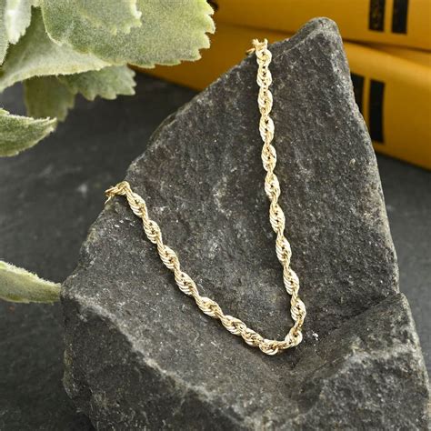 Buy 10K Yellow Gold 2.5mm Rope Chain Necklace 24 Inches 2.55 Grams at ShopLC.