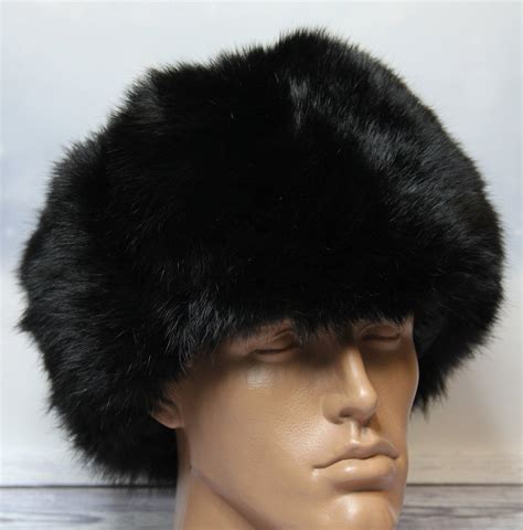 MADE in UKRAINE Winter Rabbit Fur Hat Natural Ushanka Hat - Etsy Australia