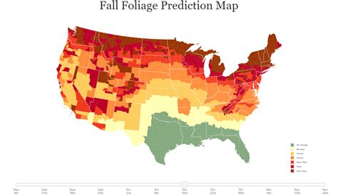 Want to know when fall foliage will peak in NY, NJ? This interactive ...