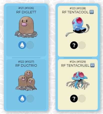 Tentacool Evolution Chart