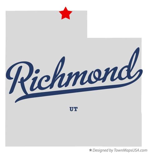 Map of Richmond, UT, Utah