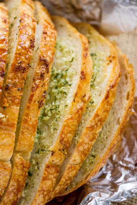 Garlic Bread Loaf {Homemade + Mess Free!} - Dinner, then Dessert