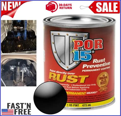 POR-15 RUST PREVENTIVE Coating Stop Rust Corrosion Permanently Gloss ...