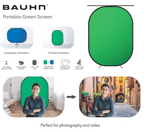 Portable green screen 56” – Bauhn