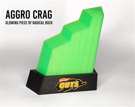 4 AGGRO CRAG Nickelodeon GUTS Miniature Glowing Replica Aggro Crag ...