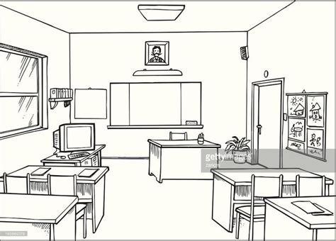 Empty Classroom Clipart - Ourclipart with regard to Empty Classroom Clipart Black And White 33545