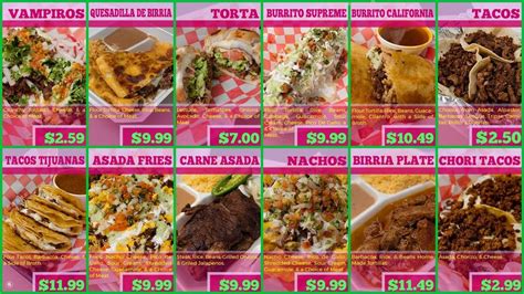 Menu at Tacos Los Hermanos restaurant, Grand Island