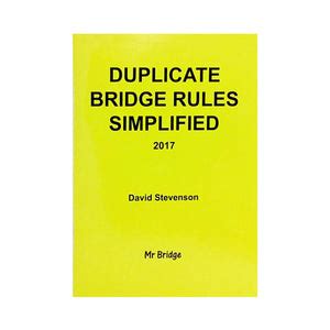 Duplicate Bridge Rules Simplified – The Bridge Warehouse