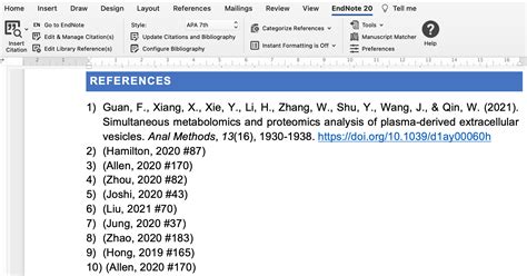 MS word endnote settings - #5 by parabuthus - EndNote General - Discourse