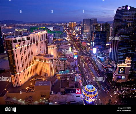 Las Vegas Boulevard at Night, Las Vegas Stock Photo - Alamy