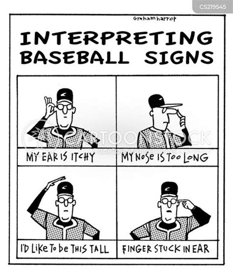 Baseball Sign Cartoons and Comics - funny pictures from CartoonStock