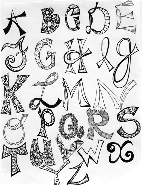 Alphabet Typography Artist