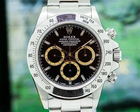 (26904) Rolex 16520 PATRIZZI Daytona SS Black Dial Zenith FULL SET