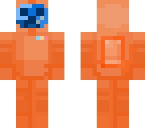 Prestonplayz in orange among us | Minecraft Skin