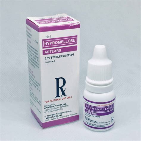 ARTEARS Sterile Eye Drops - Optaderm Pharma Inc.