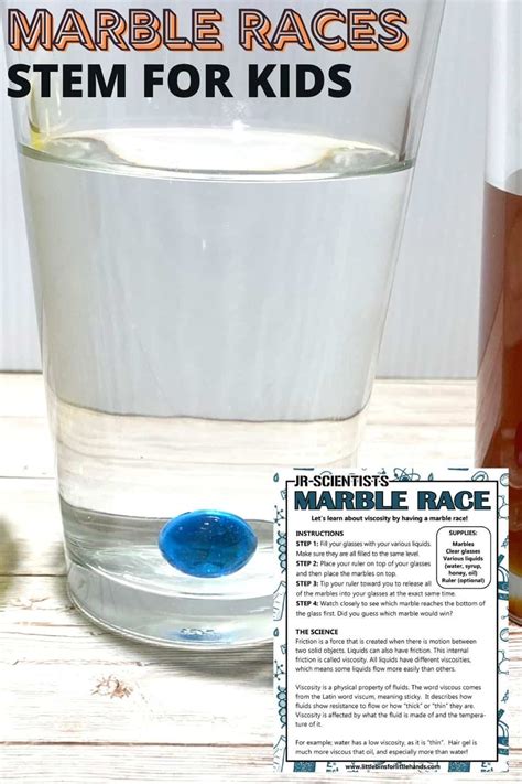 Viscosity Experiment With Marbles - Little Bins for Little Hands