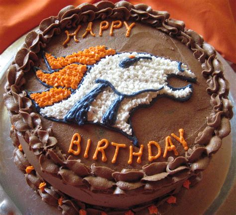 Denver Bronco Birthday Cake | Cake, Birthday cake, Bakery cakes