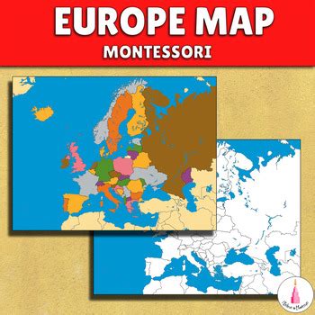 Montessori Europe Map by I Believe in Montessori | TpT