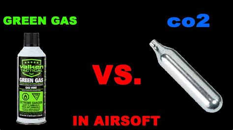 Co2 vs. Green gas in airsoft - YouTube