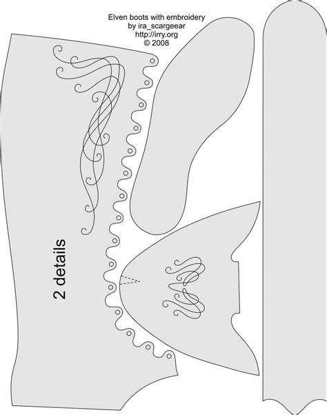 32 best ideas about Boot Patterns on Pinterest | Shoe pattern, How to make doll and Metal buttons