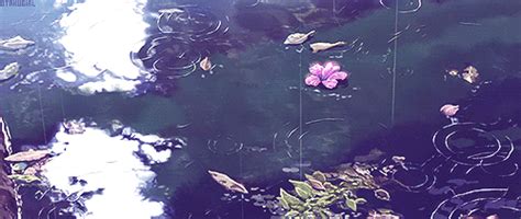 anime scenery flowers gif | WiffleGif