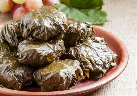 Traditional Armenian Dolma Tolma - Stuffed with Meat in Grape Stock ...