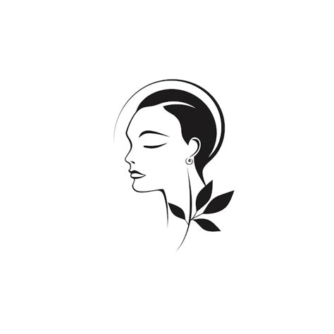 Premium Vector | Face logo elegant minimalist