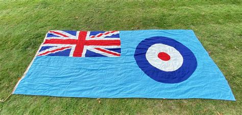 RAF Cold War Period Superb Original Large Station Ensign Flag